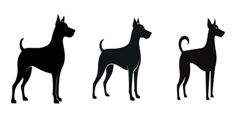 Dog Silhouette Vector Illustration