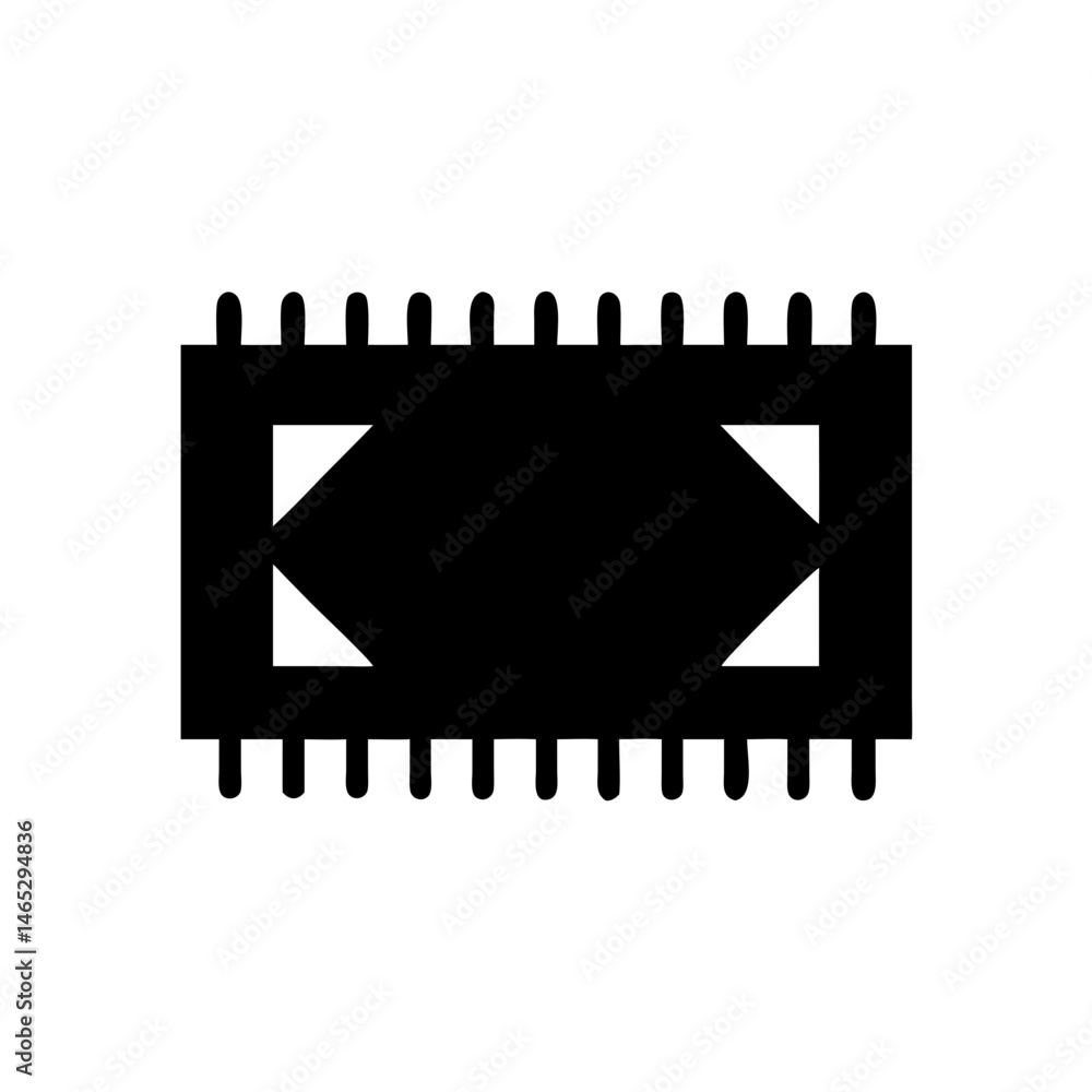 Aufkleber integrated circuit chip microchip technology electronics component hardware computer it cpu ic