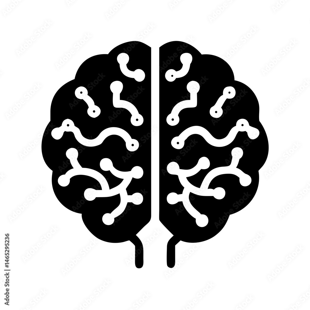 Poster brain intelligence ai neural network machine learning deep learning cognitive computing technology