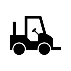 Forklift truck vector illustration, material handling equipment, warehouse vehicle, industrial lift truck