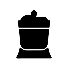 Illustration of a sugar bowl container kitchenware food storage tableware kitchen design element