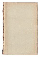 Vintage background of old ancient torn paper texture isolated