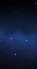 Obraz premium Celestial Dreamscape: Deep Blue Nebula & Stars