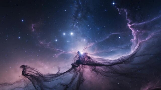 NGC 7129 wide field view in Cepheus