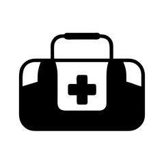 First aid kit medical healthcare emergency box cross symbol aid health medicine equipment treatment