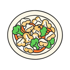 Delicious cauliflower broccoli stir fry recipe healthy food vegetable dish cooking meal prep idea