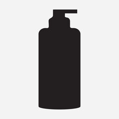 Hand Sanitizer Bottle Silhouette: Minimalist Hygiene Illustration