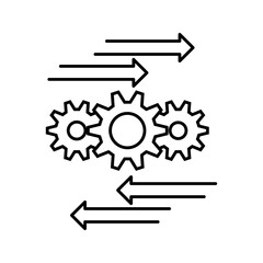 of Process icons. Process automation sign. for mobile concept and web design. vector illustration on white background