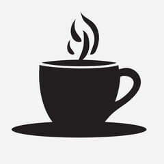 Coffee cup silhouette and  vector art 