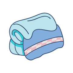 Folded blanket soft plush fleece throw cozy warm winter home decor textile bedding comfort fabric