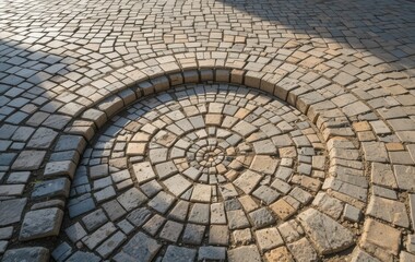 Pavement with Arch Detail in Sunlight