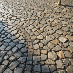 Pavement with Arch Detail in Sunlight
