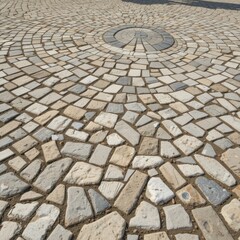 Pavement with Arch Detail in Sunlight