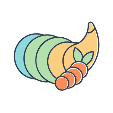 recommend clip art: Illustration of cornucopia thanksgiving harvest festival autumn fall holiday celebration food horn of plenty