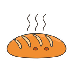 Fresh baked bread loaf bakery food delicious homemade wheat sourdough rye crusty warm bread
