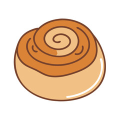 Delicious cinnamon roll pastry swirl bun dessert sweet treat breakfast baked goods food bakery item
