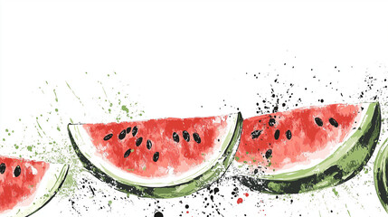 watermelon isolated on white background