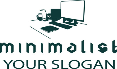 computer monitor with word work