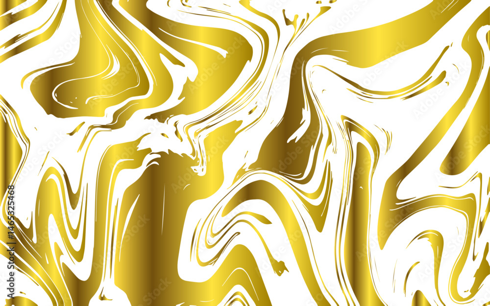 Poster abstract marble texture with golden effect liquid flow. fluid, organic movement with smooth, paint-l