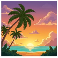 Fototapeta premium Sunset's Embrace