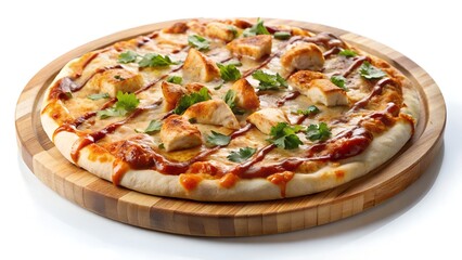 BBQ Chicken Pizza with Fresh Parsley