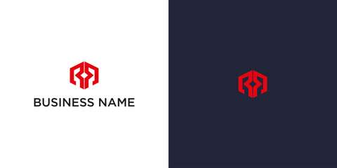 Modern Red Hexagonal Logo for Business Branding – Geometric and Bold Design in Editable Vector Format