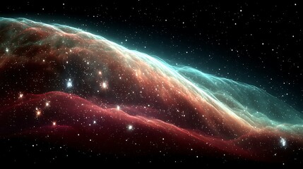 Fototapeta premium Cosmic nebula swirling in space