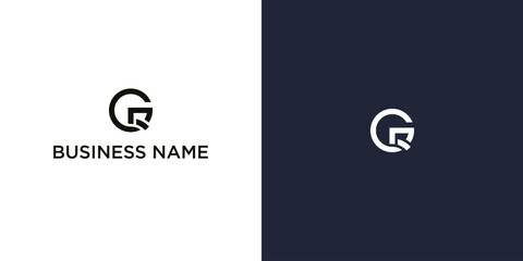 Minimalist Logo Design with Stylized Letter G Inside Circle – Modern Flat Vector