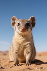 Fototapeta premium there is a small animal that is standing on the ground
