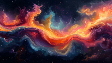 Fototapeta premium Abstract cosmic nebulae
