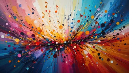 Symphony of Colors: An Abstract Musical Expression