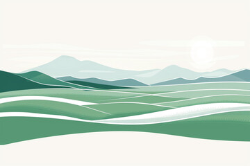 Obraz premium Serene Mountain Landscape