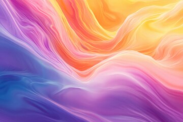 Colorful abstract wave pattern on white