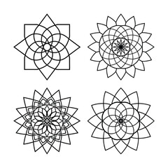 set of scred geometry mandals design