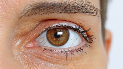 Close-up of a brown eye