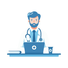 
specialist doctor illustration design
