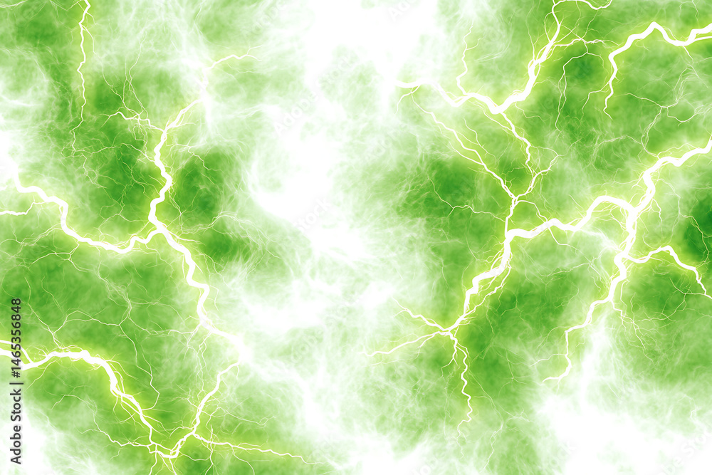 Poster abstract green lightning patterns creating an energetic atmosphere for design projects