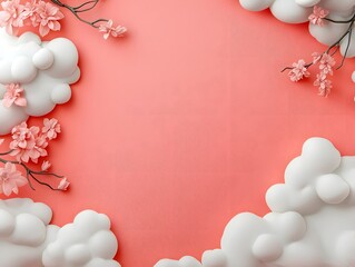 Ethereal and whimsical fantasy landscape with abstract organic forms