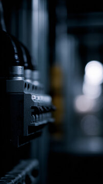 Residual current circuit breakers for protecting electrical organization ab c .a, in a dkc electrical switchboard.