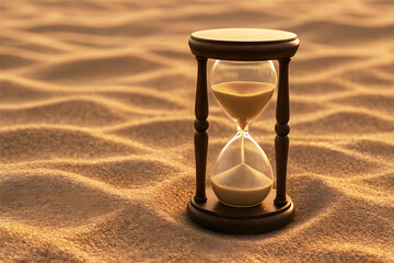 Hourglass in the sand