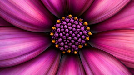 Obraz premium Vibrant Purple Flower Close Up Macro Photography