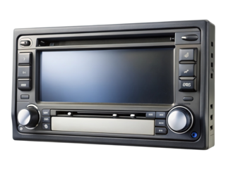 Automotive Infotainment System with Touchscreen Display and Physical Controls
