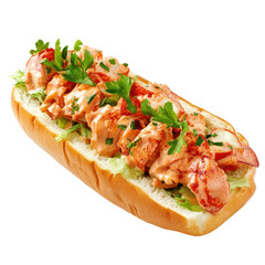 Lobster Roll (Red Lobster) isolated on transparent background