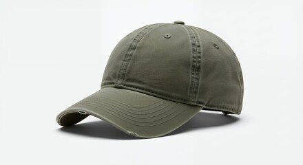 Fototapeta premium Olive green baseball cap