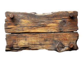 Rustic wooden plank nature textured surface still life isolated on transparent background