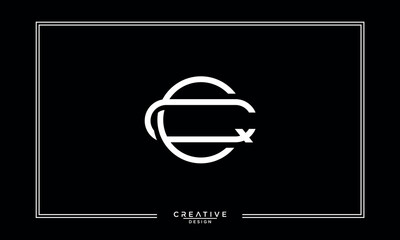 Fototapeta premium CQ, QC, C, Q, Abstract Letters Logo Monogram
