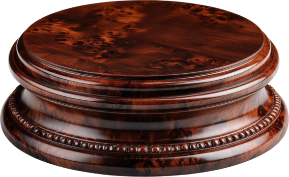 Elegant Wooden Round Display Stand