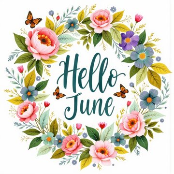 hello june greeting card