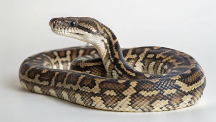 Fototapeta premium Carpet Python on studio background