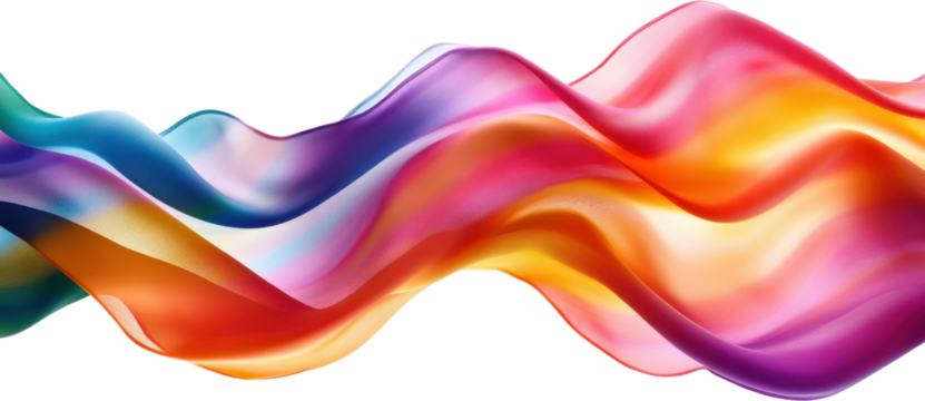 Abstract Colorful Flowing Fabric Design